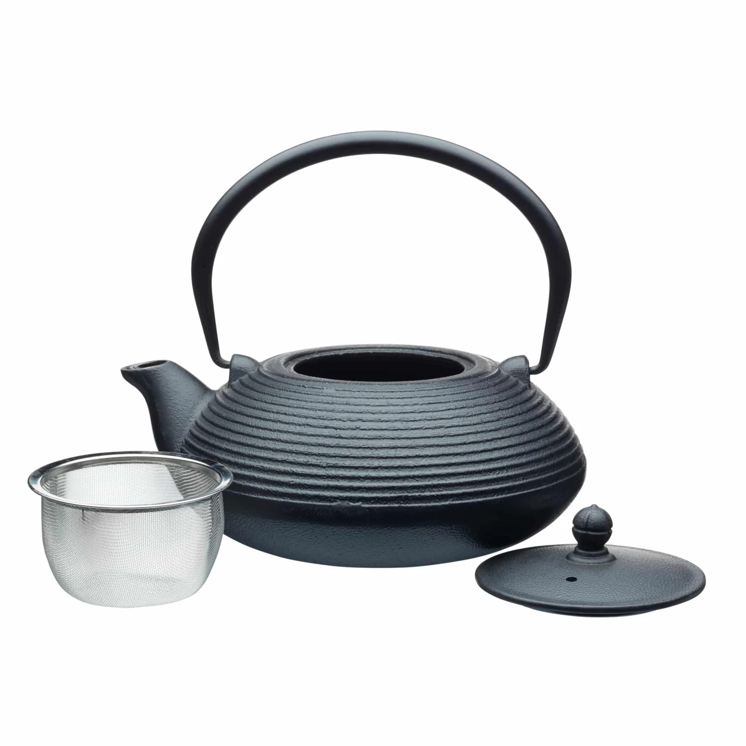 La Cafetiere Black Cast Iron Teapot 900ml 4 La Cafetiere Black Cast Iron Teapot 900ml