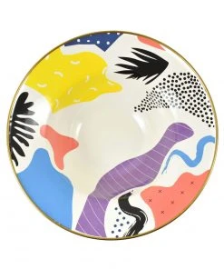 Kapka Abstract Enamel Display Dish 30cm 7 Kapka Abstract Enamel Display Dish 30cm