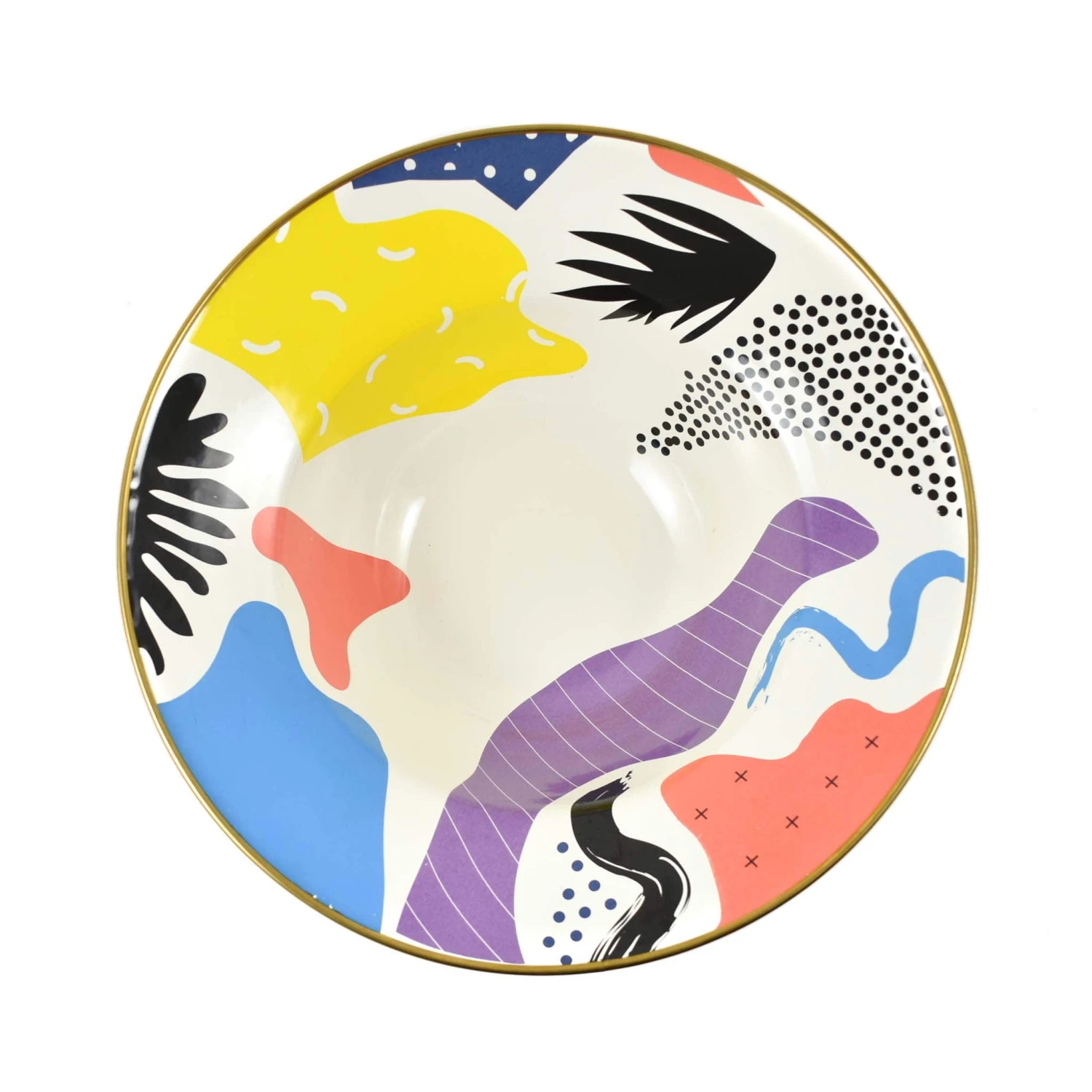 Kapka Abstract Enamel Display Dish 30cm 5 Kapka Abstract Enamel Display Dish 30cm