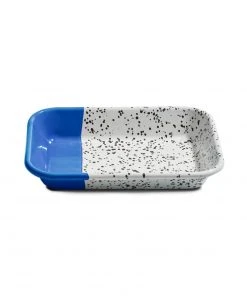 Kapka Colour Pop Enamel Roasting And Serving Dish Cobalt Blue Cookware