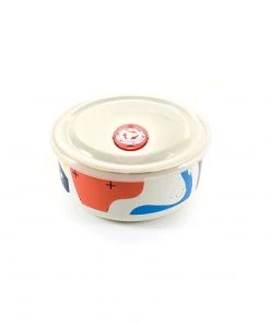 Kapka Abstract Enamel Medium Storage Container 16cm Cookware