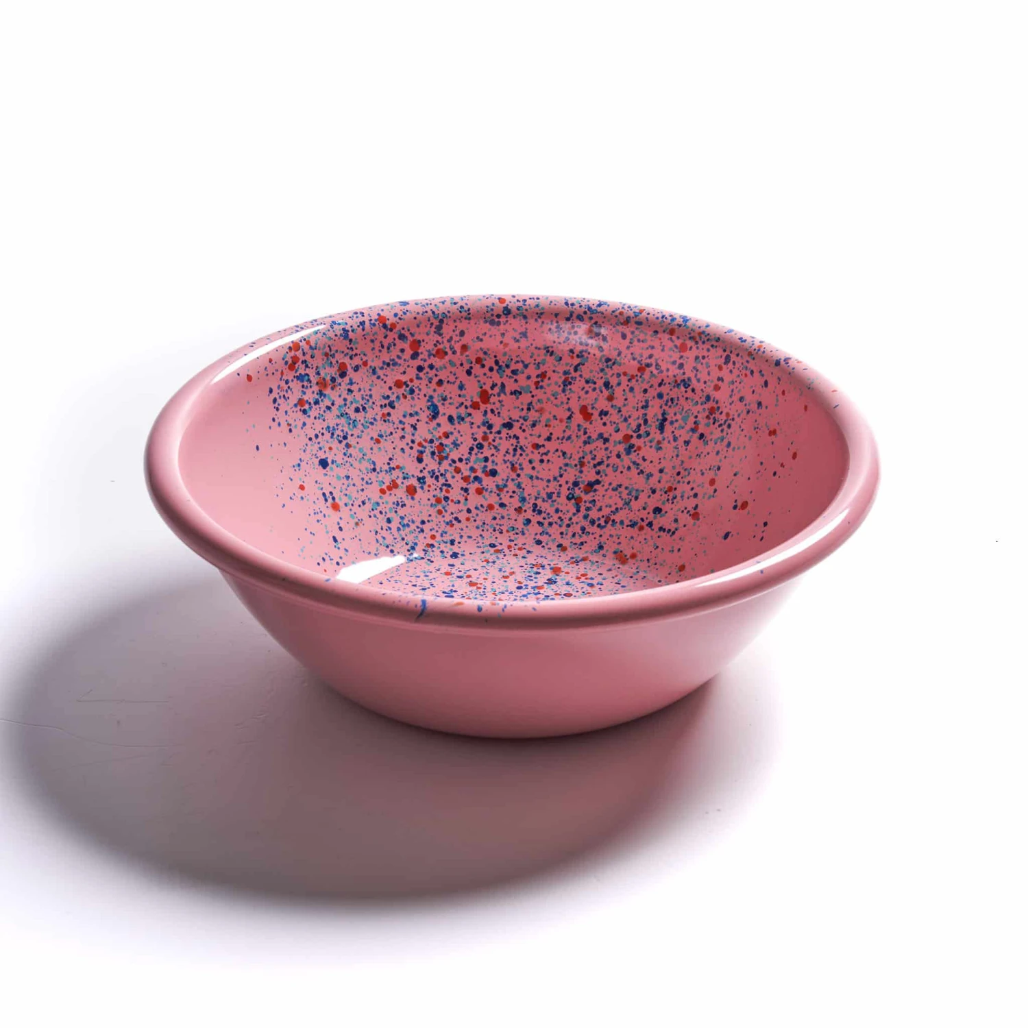 Kapka Splatter Fest Enamel Bowl Pink Enamel - Kapka 4 Kapka Splatter Fest Enamel Bowl Pink Enamel - Kapka