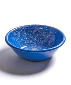 Kapka Splatter Fest Enamel Bowl Cobalt Blue