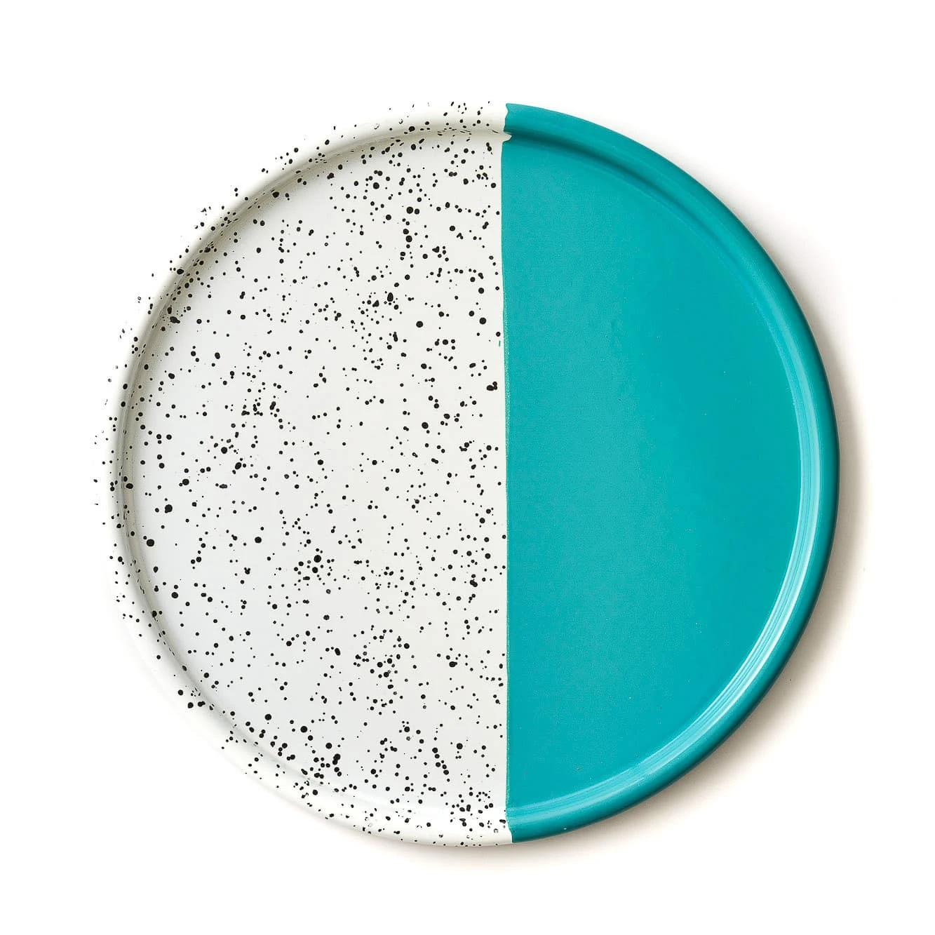 Kapka Colour Pop Enamel Tray Turquoise 32cm 3 Kapka Colour Pop Enamel Tray Turquoise 32cm