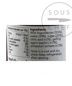 ScandiKitchen Wild Lingonberry Jam 200g Ingredients