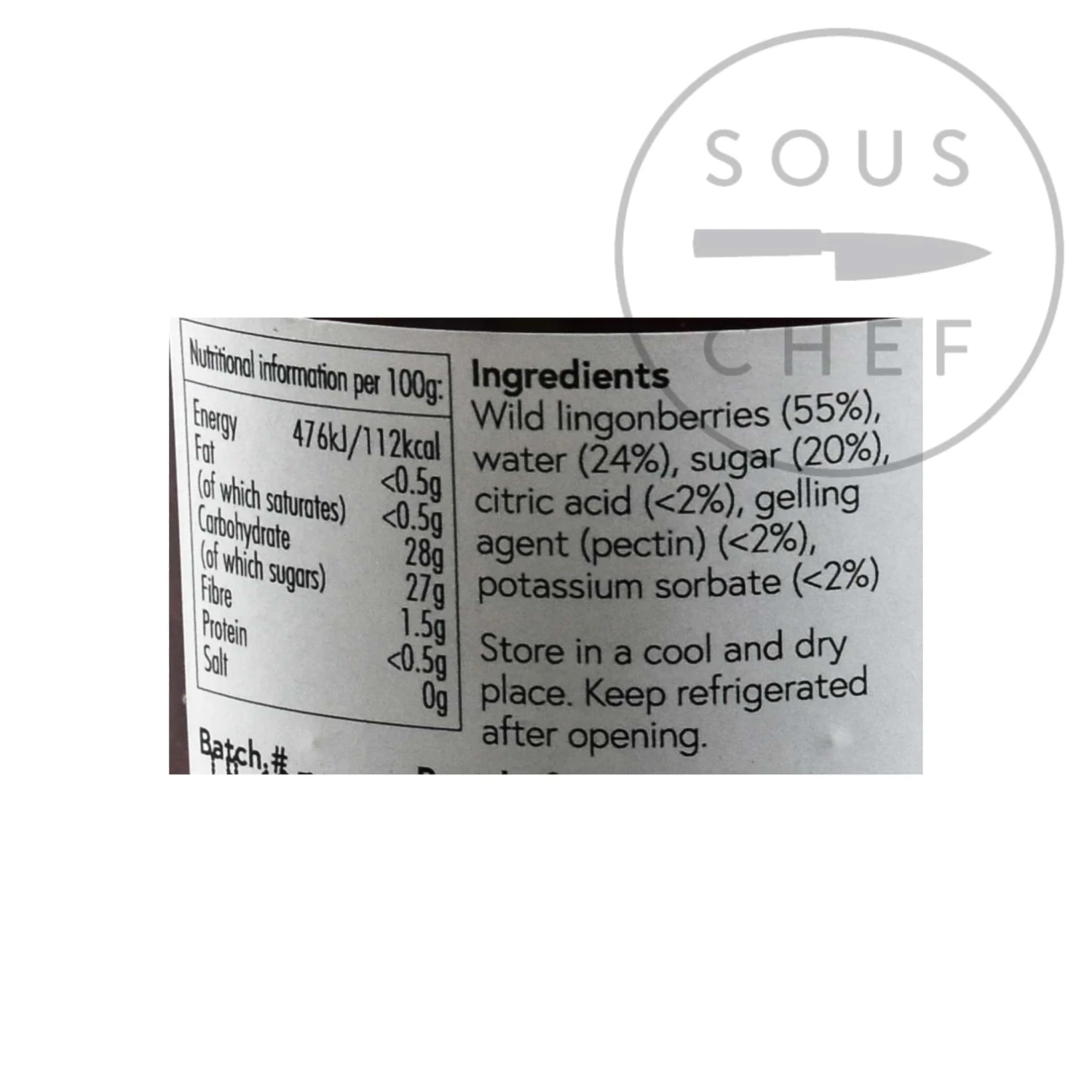 ScandiKitchen Wild Lingonberry Jam 200g Ingredients 4 ScandiKitchen Wild Lingonberry Jam 200g Ingredients