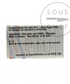 Perstorps Absolut Ren Ättika 24% – Acetic Vinegar 300ml Ingredients