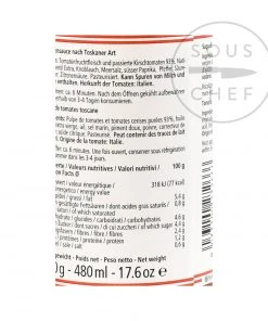 Don Antonio Toscana Sauce 500g Ingredients