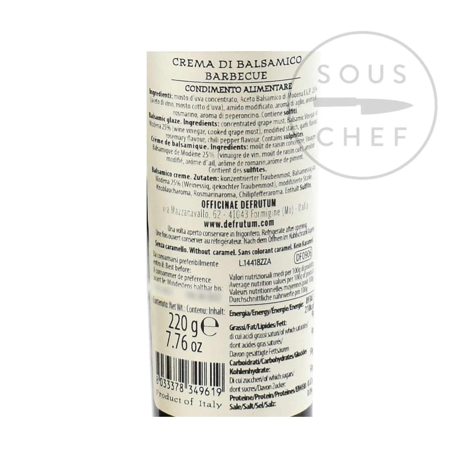 Defrutum BBQ Balsamic Glaze 220 G 4 Defrutum BBQ Balsamic Glaze 220 G