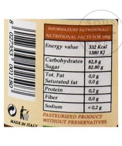 Alpa Italian Chestnut Honey 300g Ingredients 9 Alpa Italian Chestnut Honey 300g Ingredients