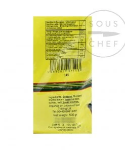 Abido Zaatar Baladi Aka Extra Mixed Thyme 500g Ingredients