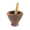 Chinese Cookware Clay Mortar & Pestle - For Som Tum 9"