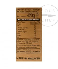 Habhal Sri Kaya Coconut Spread 420g 5 Habhal Sri Kaya Coconut Spread 420g