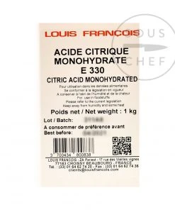 Louis Francois Citric Acid Powder 1kg Ingredients