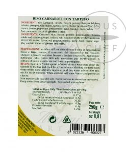 Marini Azzolini Carnaroli Risotto Rice With Truffle 250g