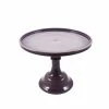 Professional Patisserie Supplies Mosser Glass Aubergine Milk Glass Cake Stand 10" 1 Professional Patisserie Supplies Mosser Glass Aubergine Milk Glass Cake Stand 10"