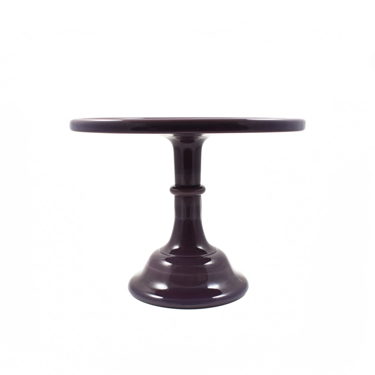 Professional Patisserie Supplies Mosser Glass Aubergine Milk Glass Cake Stand 10" 4 Professional Patisserie Supplies Mosser Glass Aubergine Milk Glass Cake Stand 10"