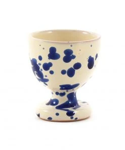 Puglia Handmade Tableware Puglia Blue Splatter Egg Cup
