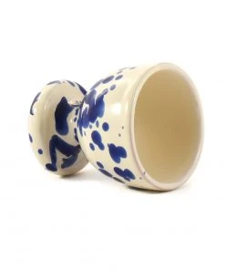 Puglia Handmade Tableware Puglia Blue Splatter Egg Cup