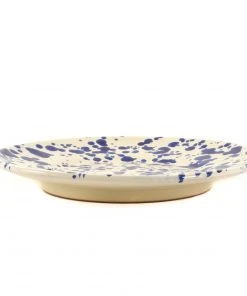 Puglia Handmade Tableware Puglia Blue Splatter Side Plate 19cm