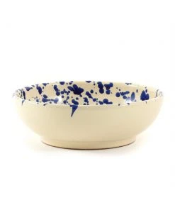 Puglia Handmade Puglia Blue Splatter Bowl 19cm