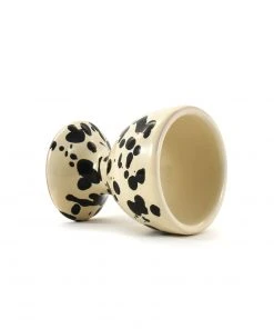 Puglia Handmade Puglia Black Splatter Egg Cup