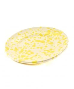 Puglia Handmade Puglia Yellow Splatter Side Plate 19cm