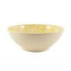 Puglia Handmade Puglia Yellow Splatter Large Salad Bowl 28cm Tableware