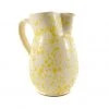 Puglia Handmade Tableware Puglia Yellow Splatter Ceramic Pitcher