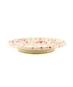 Puglia Handmade Tableware Puglia Red Splatter Side Plate 19cm