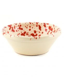 Puglia Handmade Puglia Red Splatter Bowl 12cm Tableware