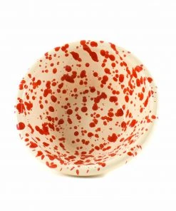 Puglia Handmade Puglia Red Splatter Bowl 12cm Tableware