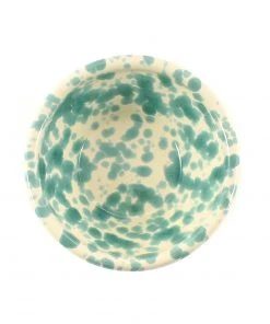 Puglia Handmade Puglia Aquamarine Splatter Bowl 12cm Tableware