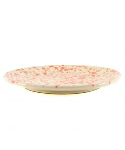 Puglia Handmade Tableware Puglia Orange Splatter Dinner Plate 27cm