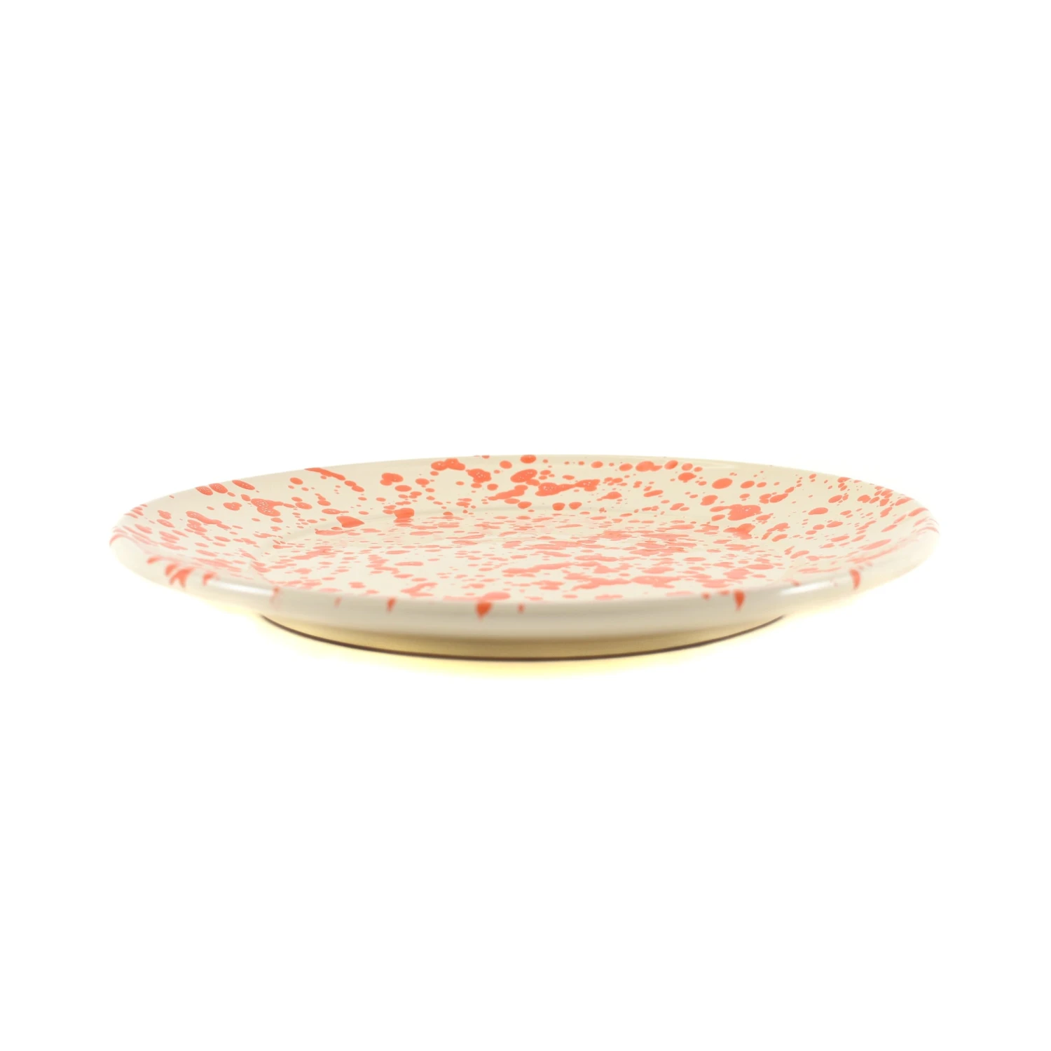 Puglia Handmade Tableware Puglia Orange Splatter Dinner Plate 27cm 4 Puglia Handmade Tableware Puglia Orange Splatter Dinner Plate 27cm