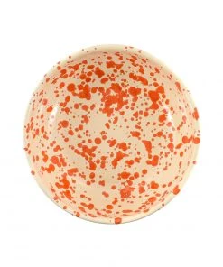 Puglia Handmade Puglia Orange Splatter Bowl 19cm Tableware 9 Puglia Handmade Puglia Orange Splatter Bowl 19cm Tableware