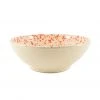 Puglia Handmade Puglia Orange Splatter Large Salad Bowl 28cm