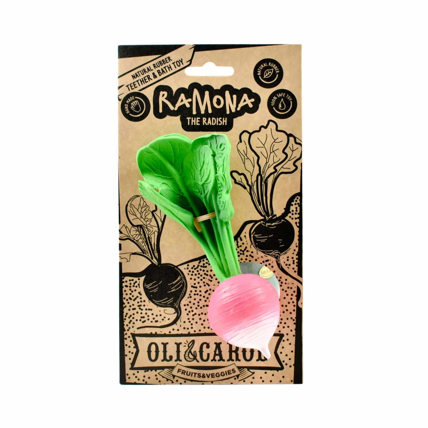 Oli & Carol Gifts Ramona The Radish Teething Toy 3 Oli & Carol Gifts Ramona The Radish Teething Toy
