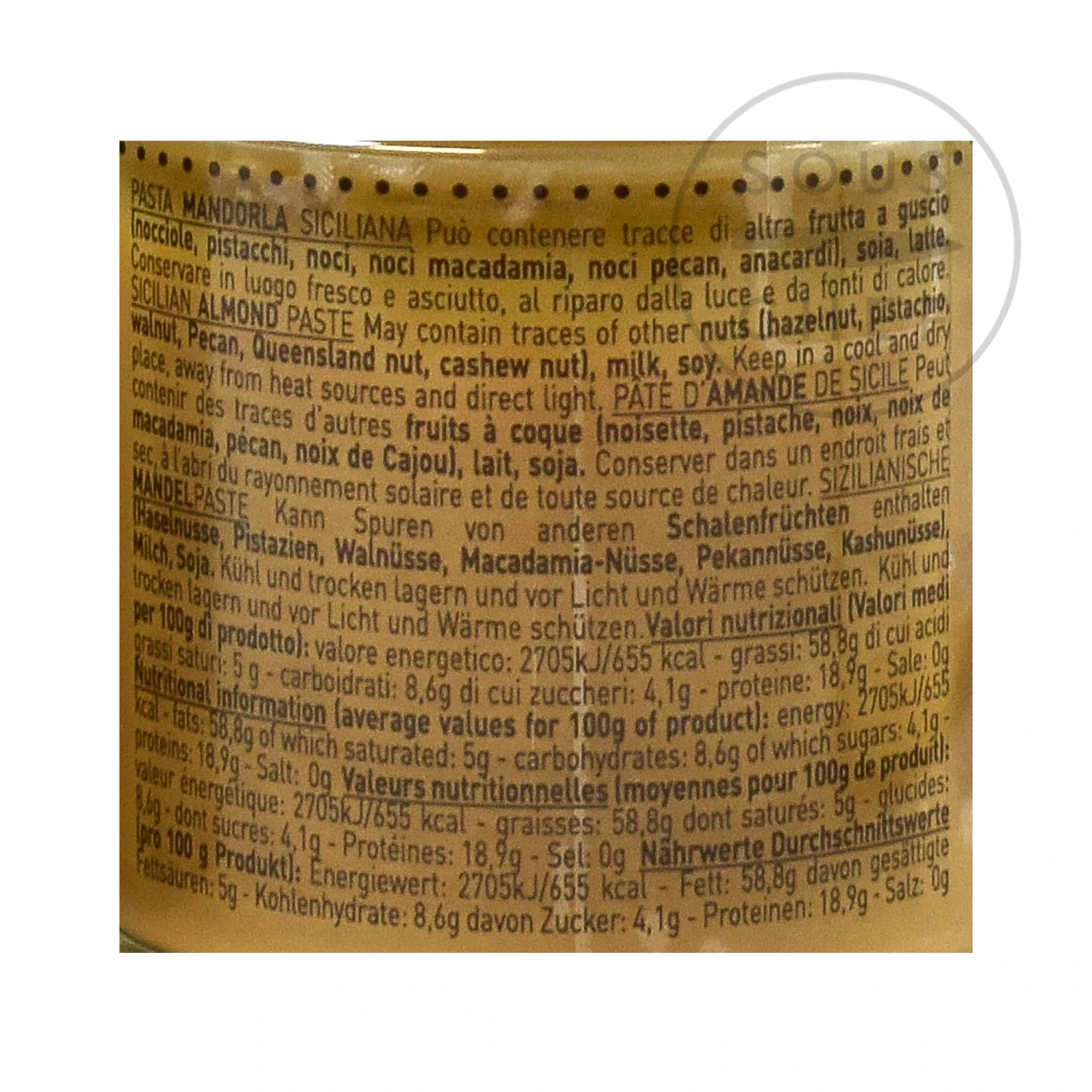 Pariani Sicilian Almond Paste 180g 4 Pariani Sicilian Almond Paste 180g