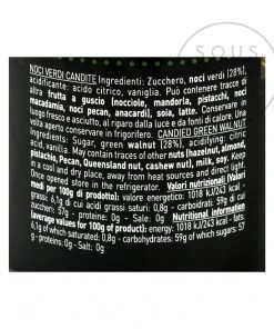 Pariani Ingredients Veneto Candied Green Walnuts 250g