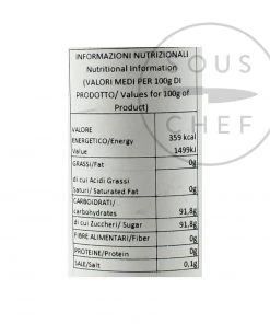 Pariani Candied Chestnut Syrup 500ml Ingredients