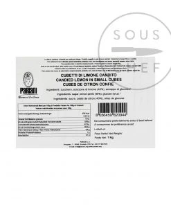 Pariani Candied Lemon In Small Cubes 1kg