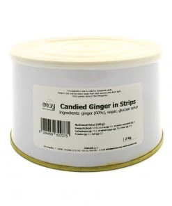 Ingredients Pariani Candied Ginger In Strips 2kg