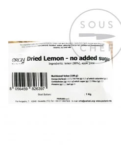 Pariani Dried Lemon - No Refined Sugar 1kg Ingredients