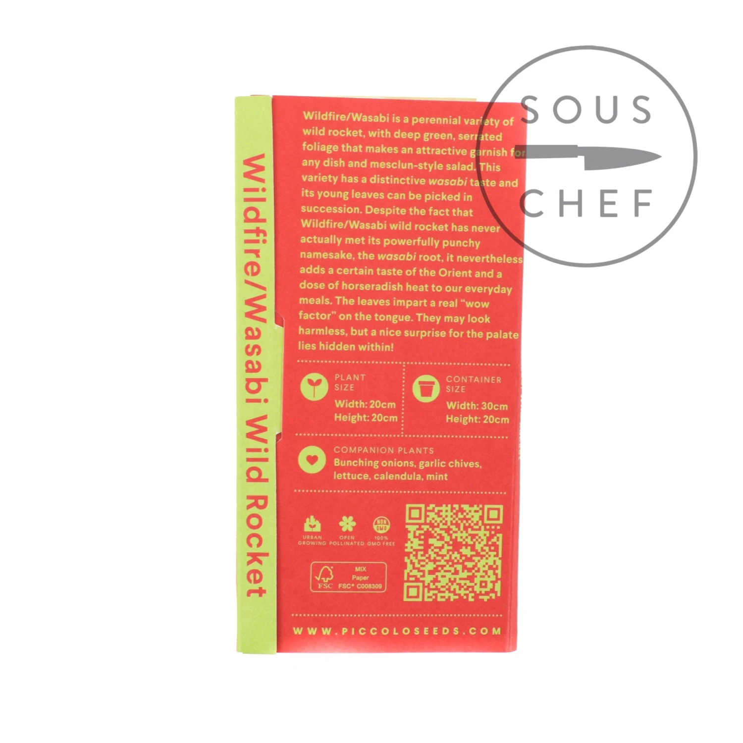 Ingredients Piccolo Wildfire Wasabi Rocket Seeds 4 Ingredients Piccolo Wildfire Wasabi Rocket Seeds