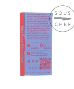 Ingredients Piccolo Blue Pepe Nasturtium Edible Flower Seeds