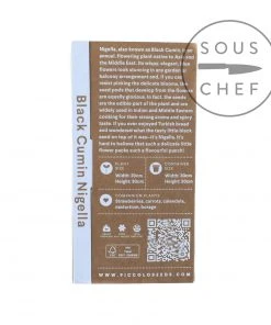 Piccolo Black Cumin Nigella Plant Seeds Ingredients