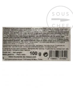 Pommery Herb Mustard - Chives, Parsley & Tarragon 100g Ingredients