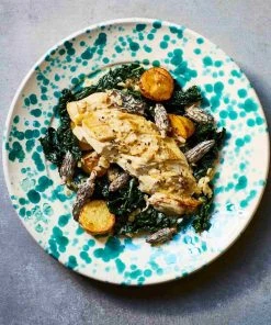 Puglia Handmade Puglia Aquamarine Splatter Dinner Plate 27cm