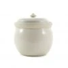 Sauerkraut Pots Handmade Stoneware Fermenting Crock In White 2 Litre 2 Sauerkraut Pots Handmade Stoneware Fermenting Crock In White 2 Litre